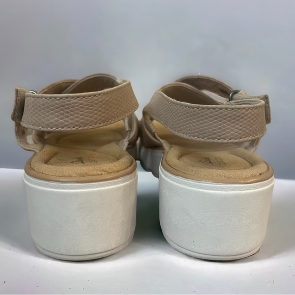 Clark’s Jillian Spring Sandals Slingback adjustable Size 12 M Tan Sand Sable - Picture 5 of 11